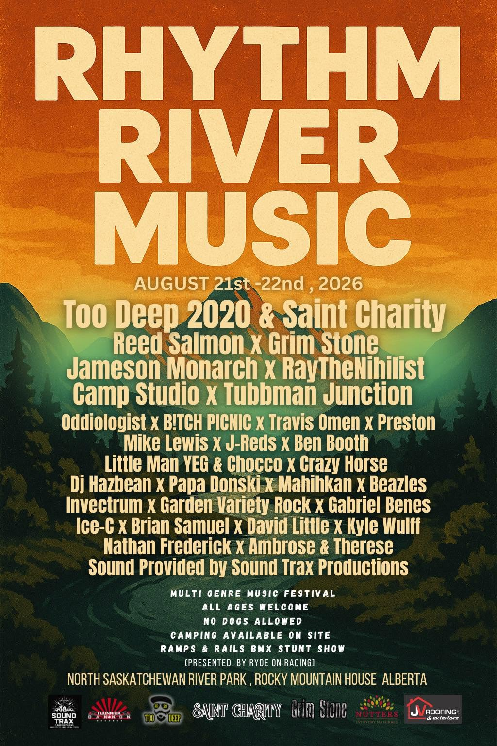 Rhythm River Music Festival poster